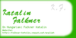 katalin falkner business card